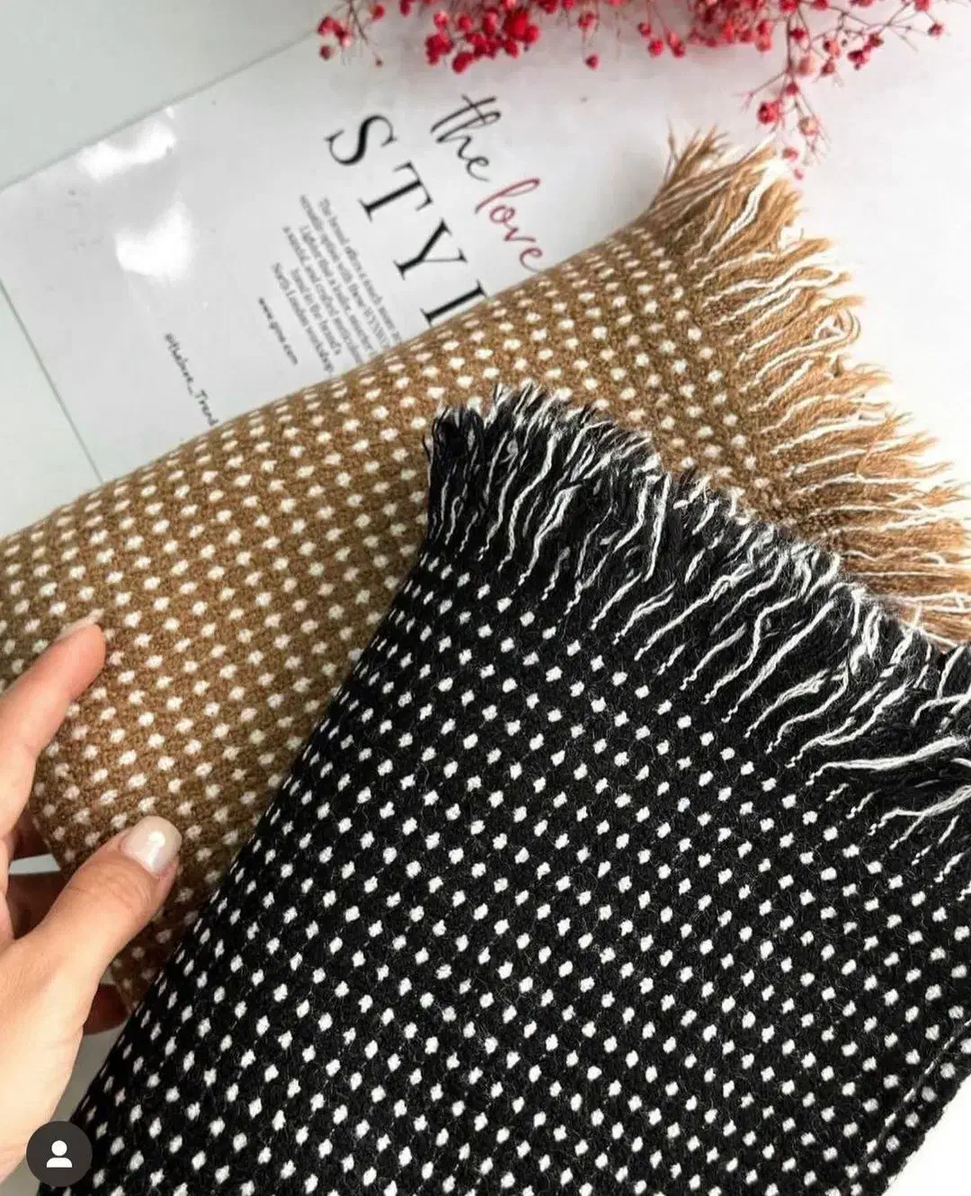 شال موهر نقطه ای|لباس|نوشهر, |دیوار