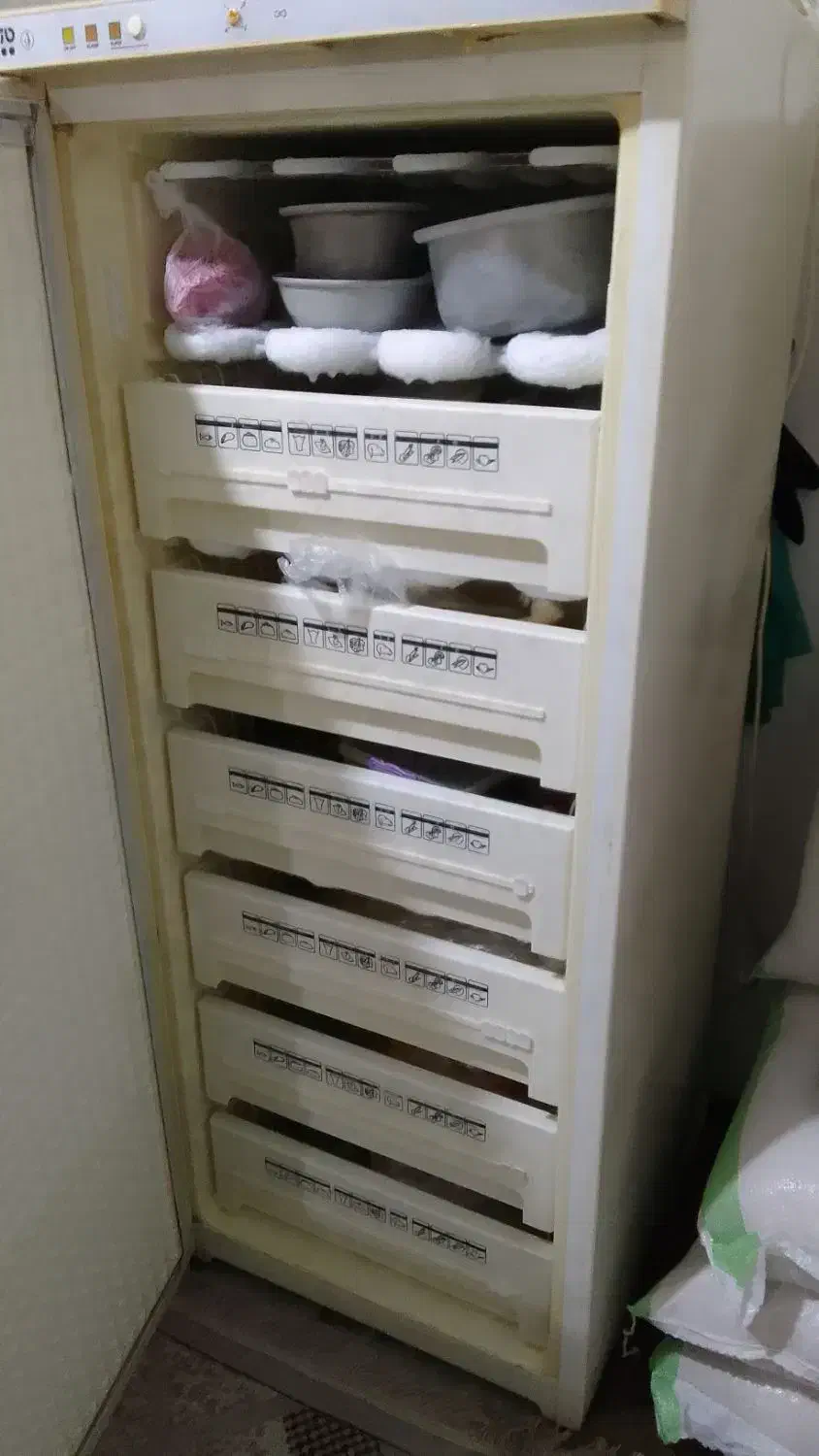 آستانه .فریزر پارس ۶ کشو بهمراه  جای یخی|یخچال و فریزر|آستانه اشرفیه, |دیوار