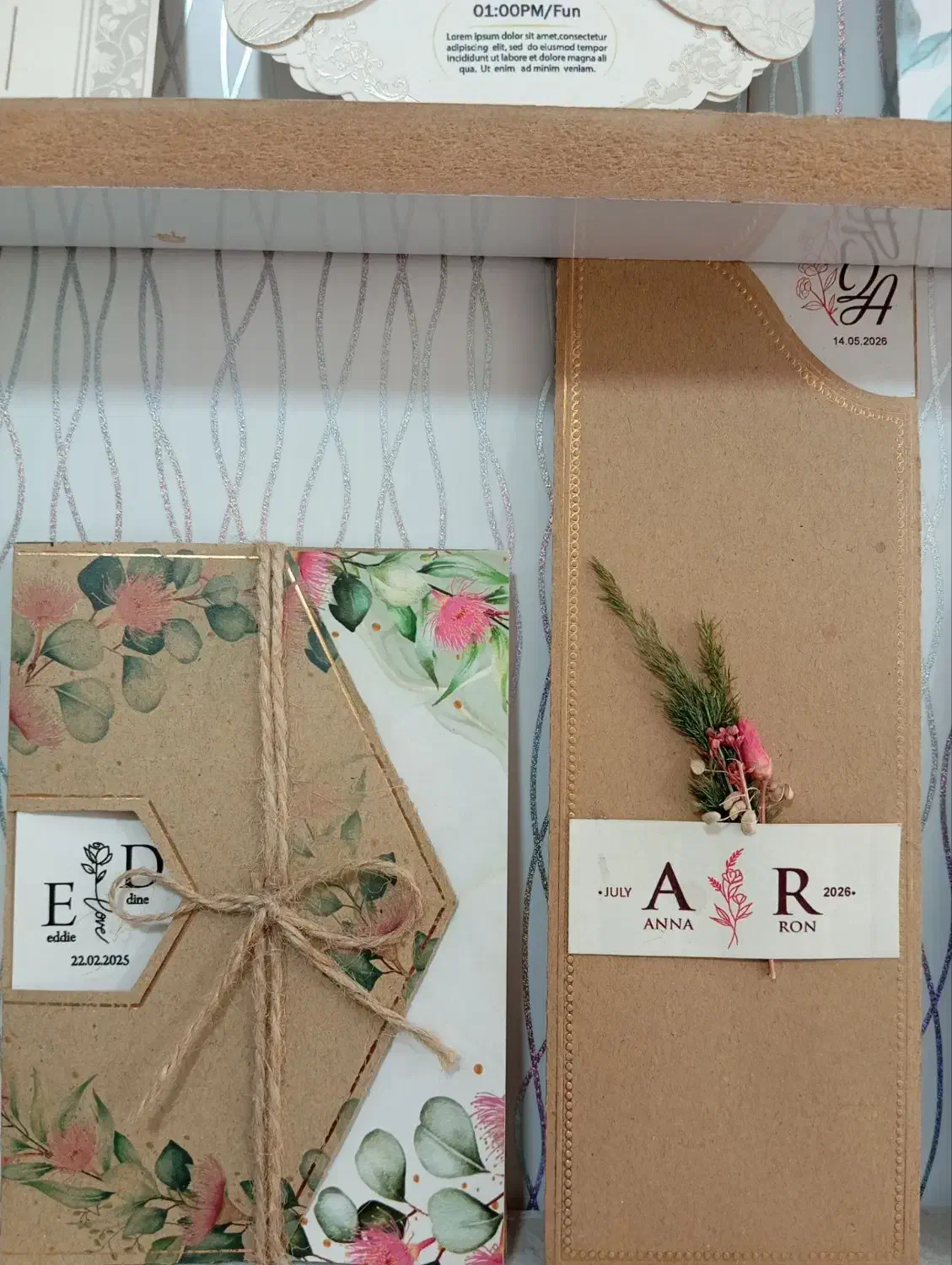 کارت عروسی|خدمات پذیرایی، مراسم|صحنه, |دیوار