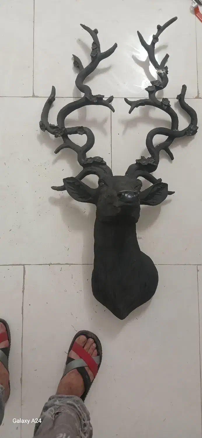 گوزن شاخدار|مجسمه، تندیس، ماکت|قم, ولیعصر|دیوار