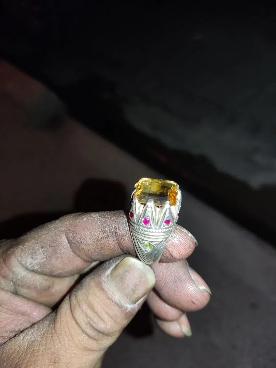 انگشتر سیترین طبیعی|جواهرات|قم, کلهری|دیوار