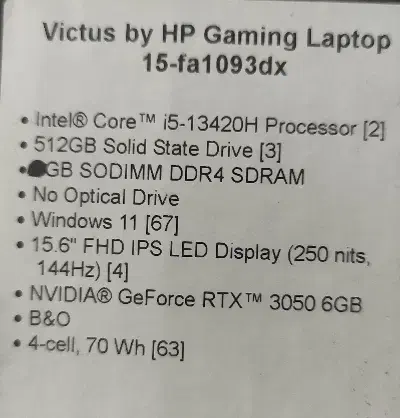 لبتاب گیمینگ ویکتوس RTX3050|رایانه همراه|ایذه, |دیوار