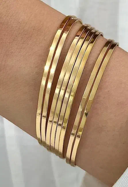 فروش ۷ عدد النگو آیینه ای و ۴ تک پوش|جواهرات|نورآباد, |دیوار