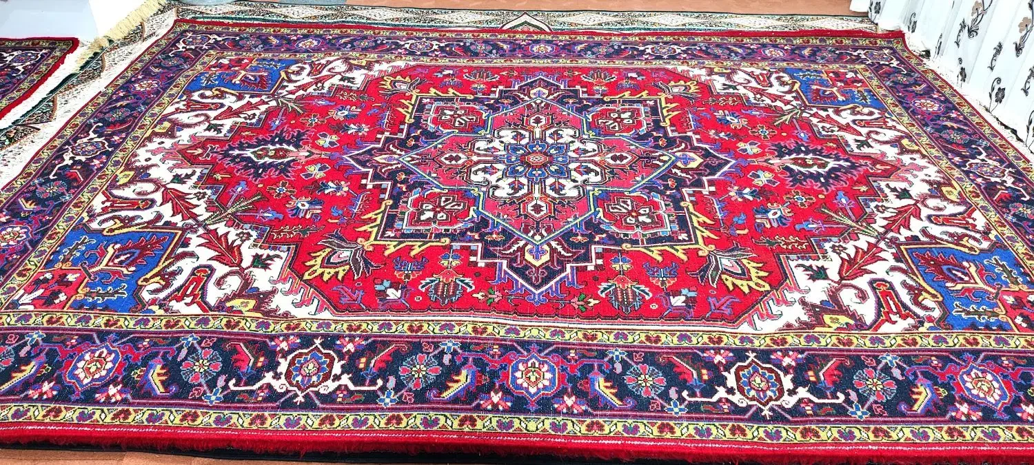 فرش هریس نقشه اسماعیل بی ۹ متری|فرش|باسمنج, |دیوار