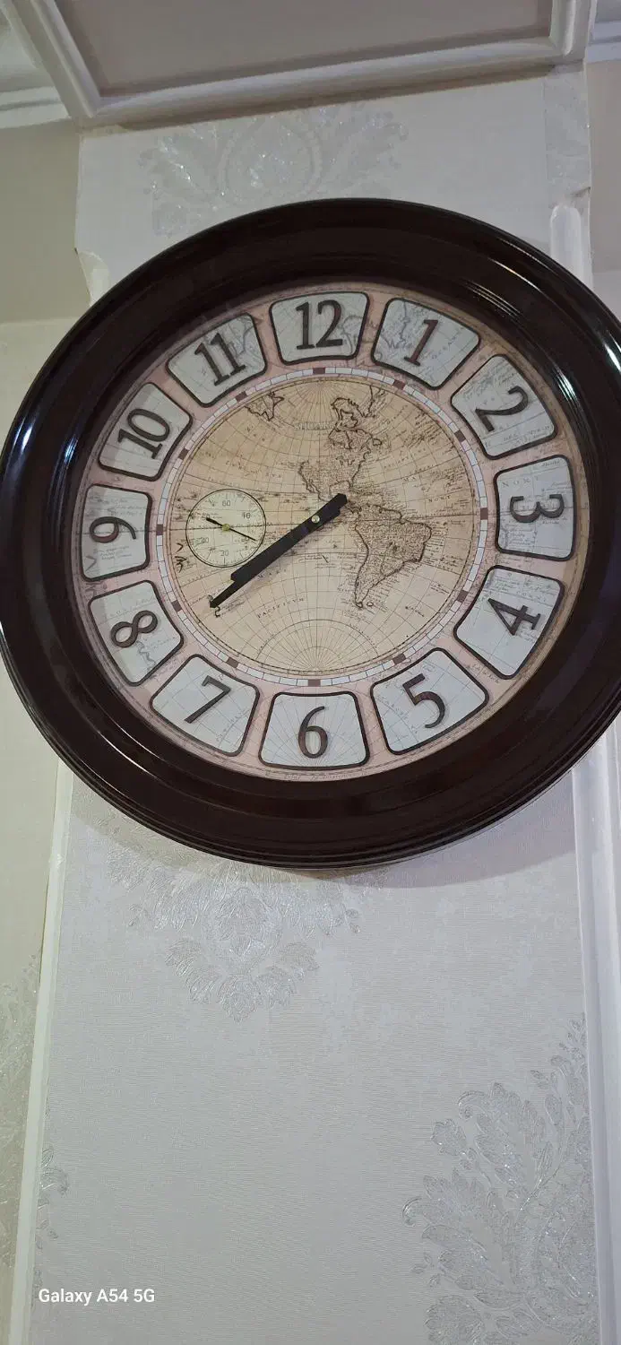 ساعت دور چوبی|ساعت دیواری و تزئینی|اسلام‌شهر, شهرک قائمیه|دیوار