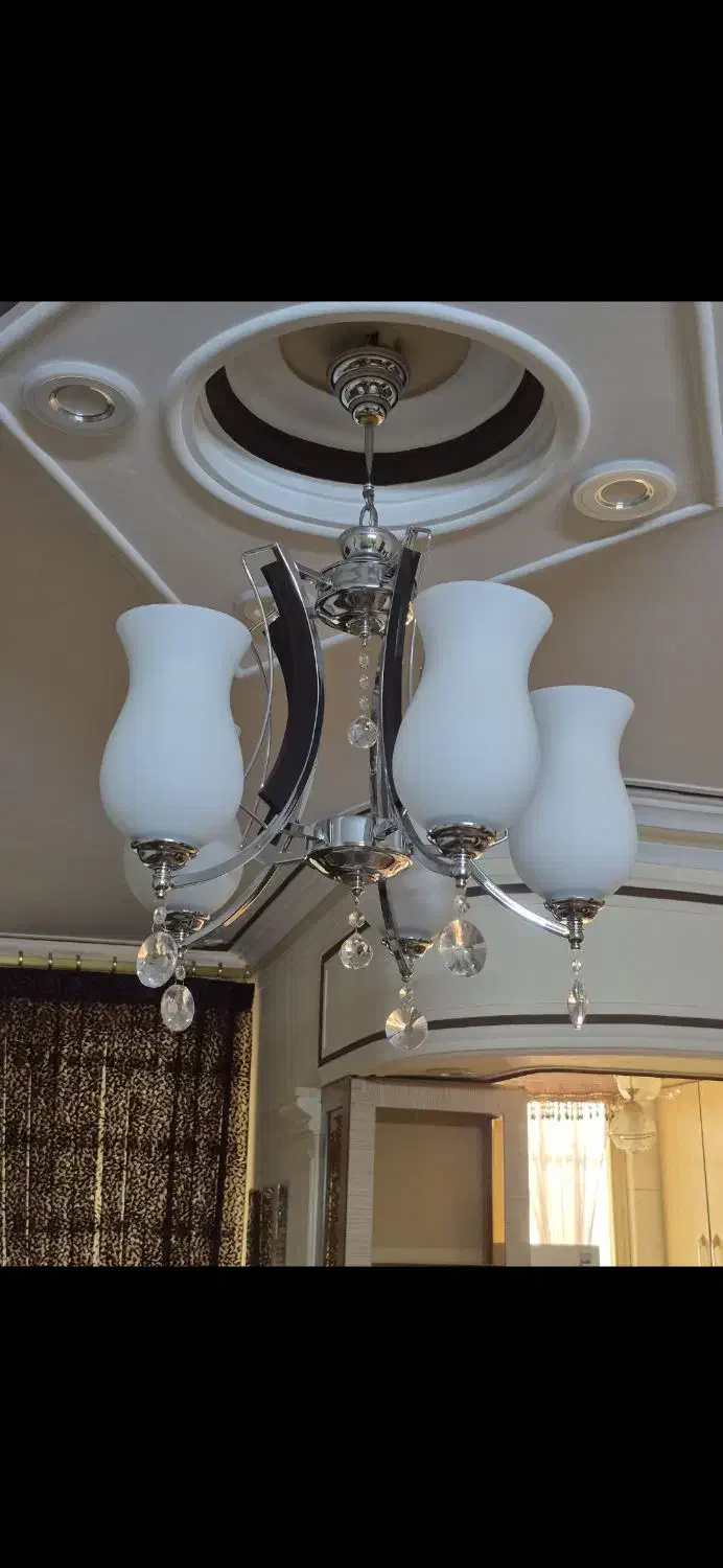 ۳ عدد لوستر کاملا سالم در حد نو همه با هم|لوستر و چراغ آویز|قزوین, |دیوار