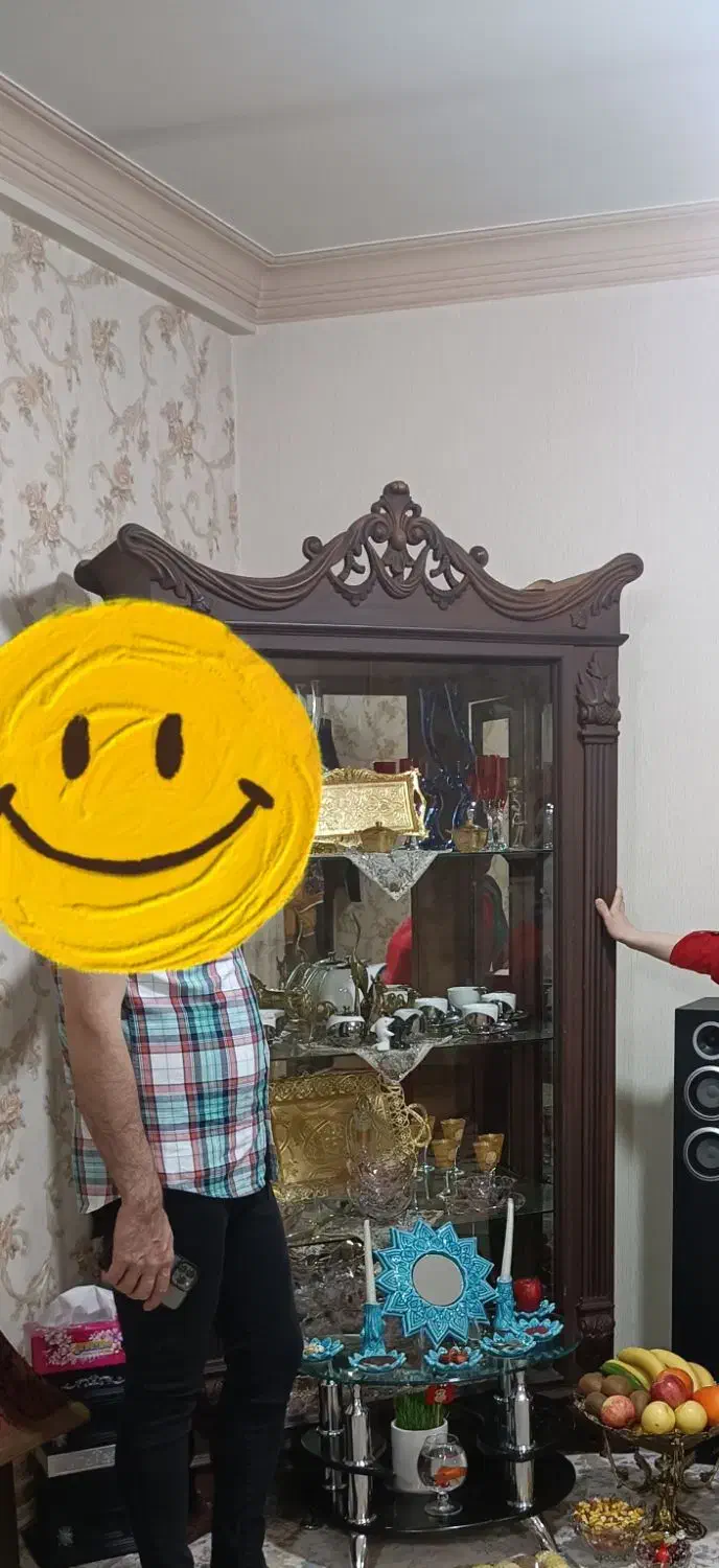 میز تلوزیون شیشه ای جنس خوب بوفه چوب راش|میز تلویزیون|کرج, اکبرآباد|دیوار