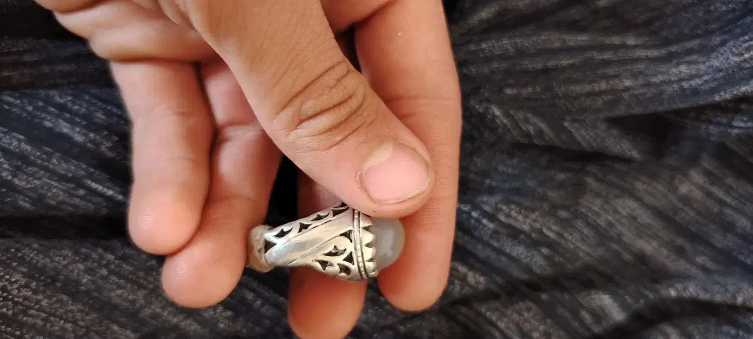 انگشتر عقیق سفدی نقره|جواهرات|بردسکن, |دیوار