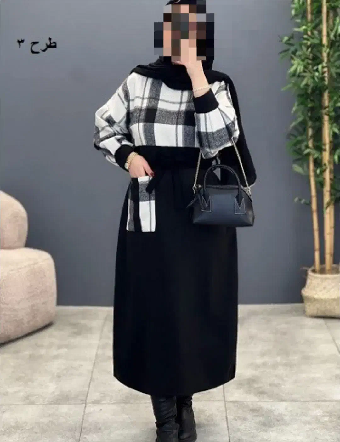 پالتو کفتان چارخونه پشمی سوییت شیک سایز ۴۲تا ۵۰ ۵۲|لباس|قم, علی آباد سعدگان|دیوار