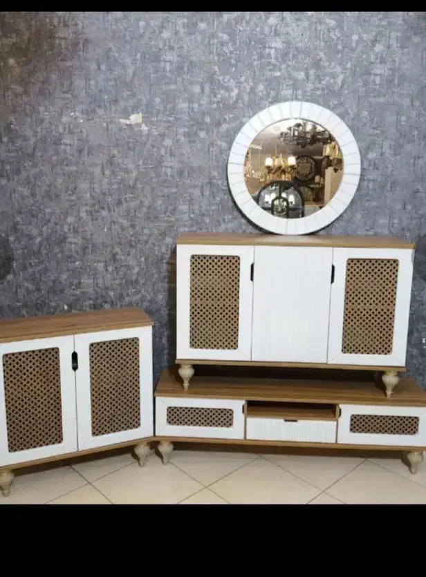 ست آینه کنسول میز tvو جاکفشی|بوفه، ویترین، کنسول|تهران, نعمت‌آباد|دیوار