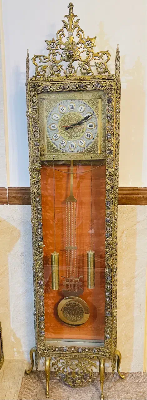 ساعت ایستاده کنار سالنی برنز آینه شمعدان|ساعت دیواری و تزئینی|زنجان, |دیوار