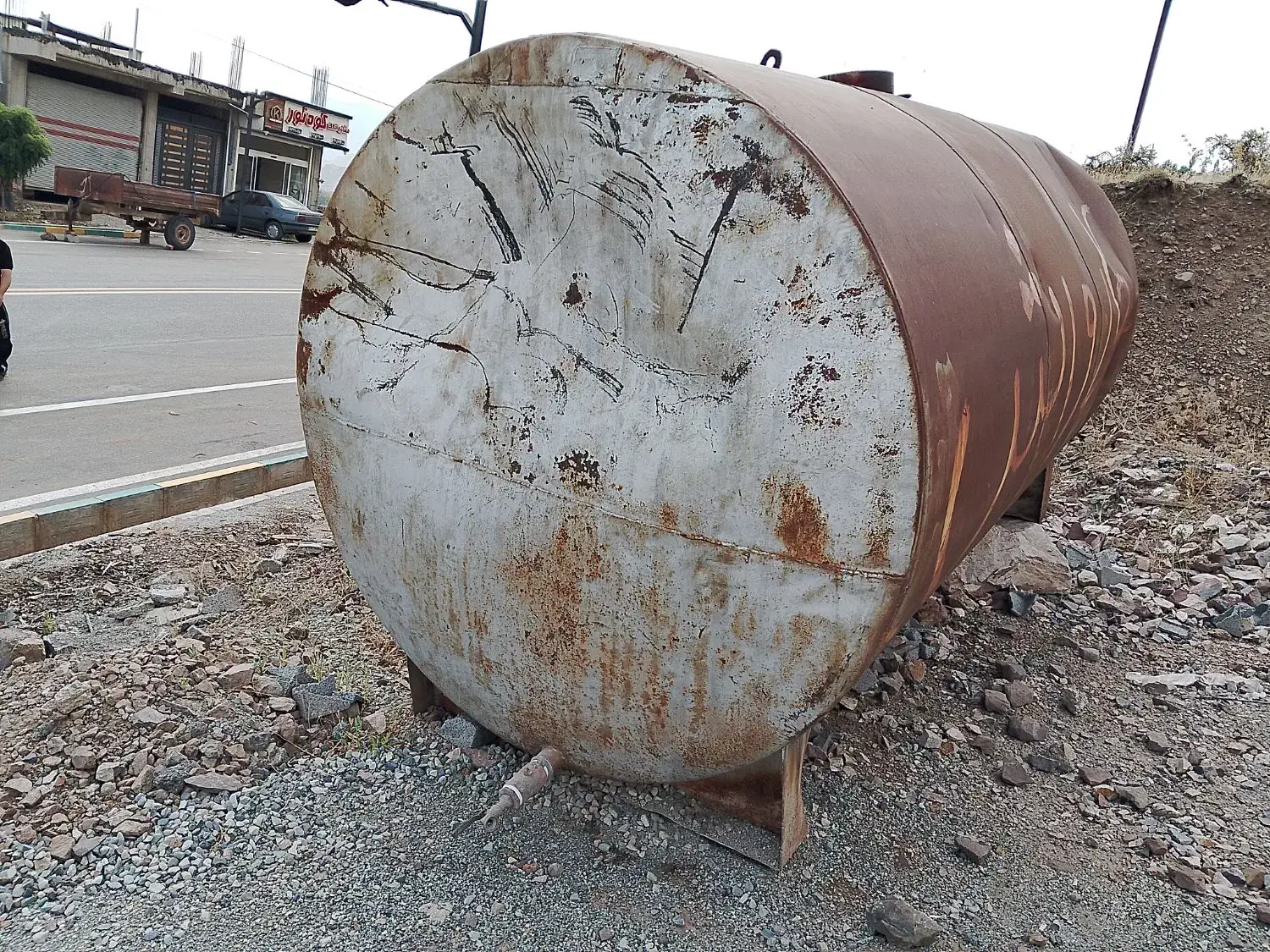 تانکر آهنی ورق سیاه ضخیم ابعاد1.95×3متر|مصالح و تجهیزات ساختمان|لواسان, |دیوار