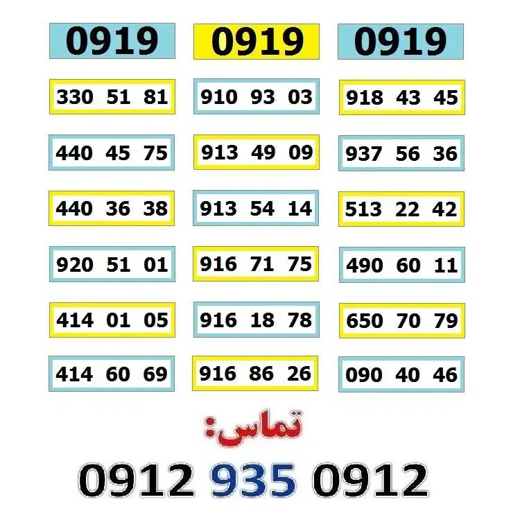 0919.513.15.19|سیمکارت|تهران, صادقیه|دیوار