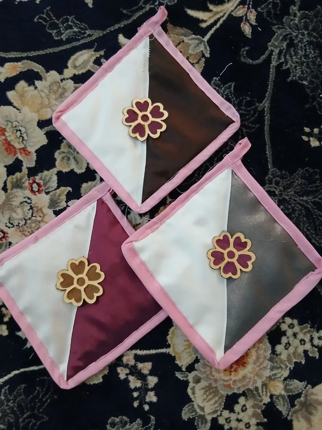 دستگیره تیکه دوزی|سفره، حوله، دستمال آشپزخانه|دزفول, |دیوار