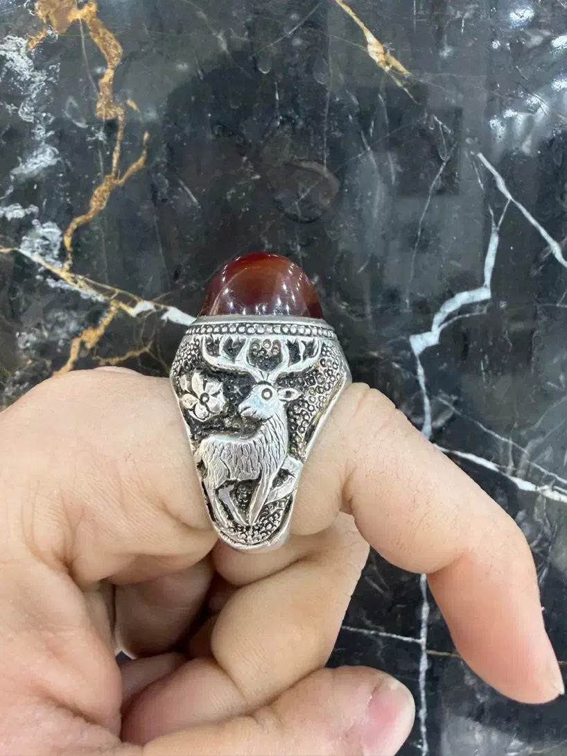 انگشتر عقیق کهنه|جواهرات|تهران, شهرک طالقانی|دیوار