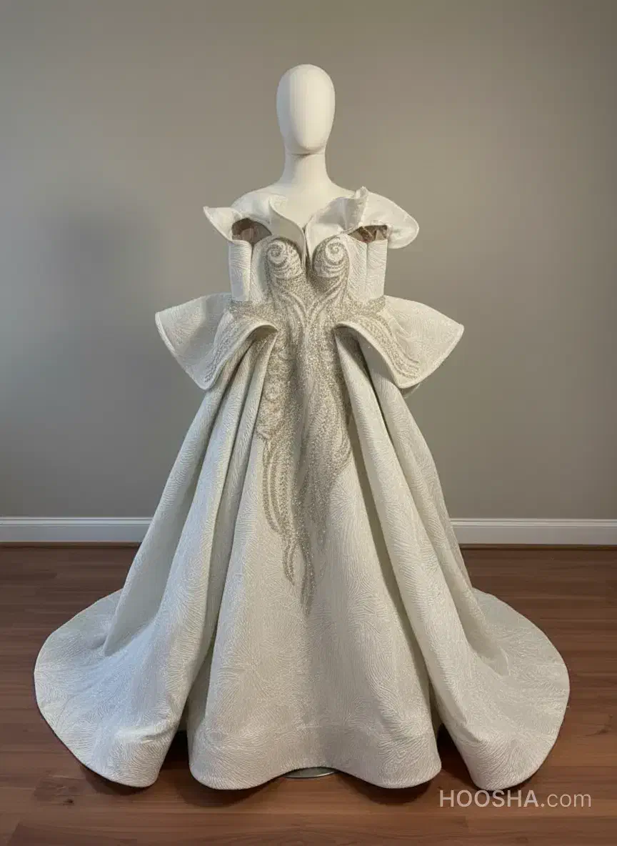 فروش فوری ۲ مدل لباس عروس کاملاً نو|لباس|رشت, گلسار|دیوار