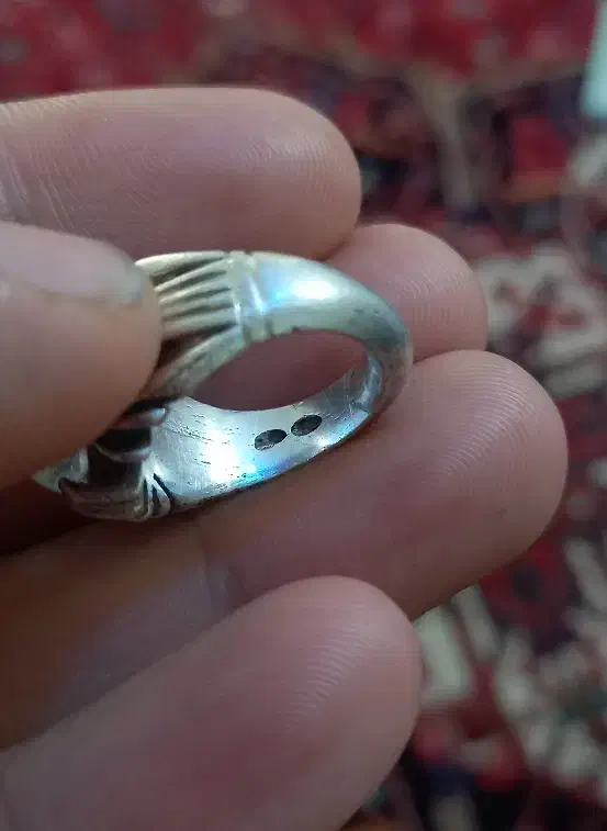 انگشتر نقره دور نجف کاملا دست ساز|کلکسیون اشیاء عتیقه|قم, پردیسان|دیوار