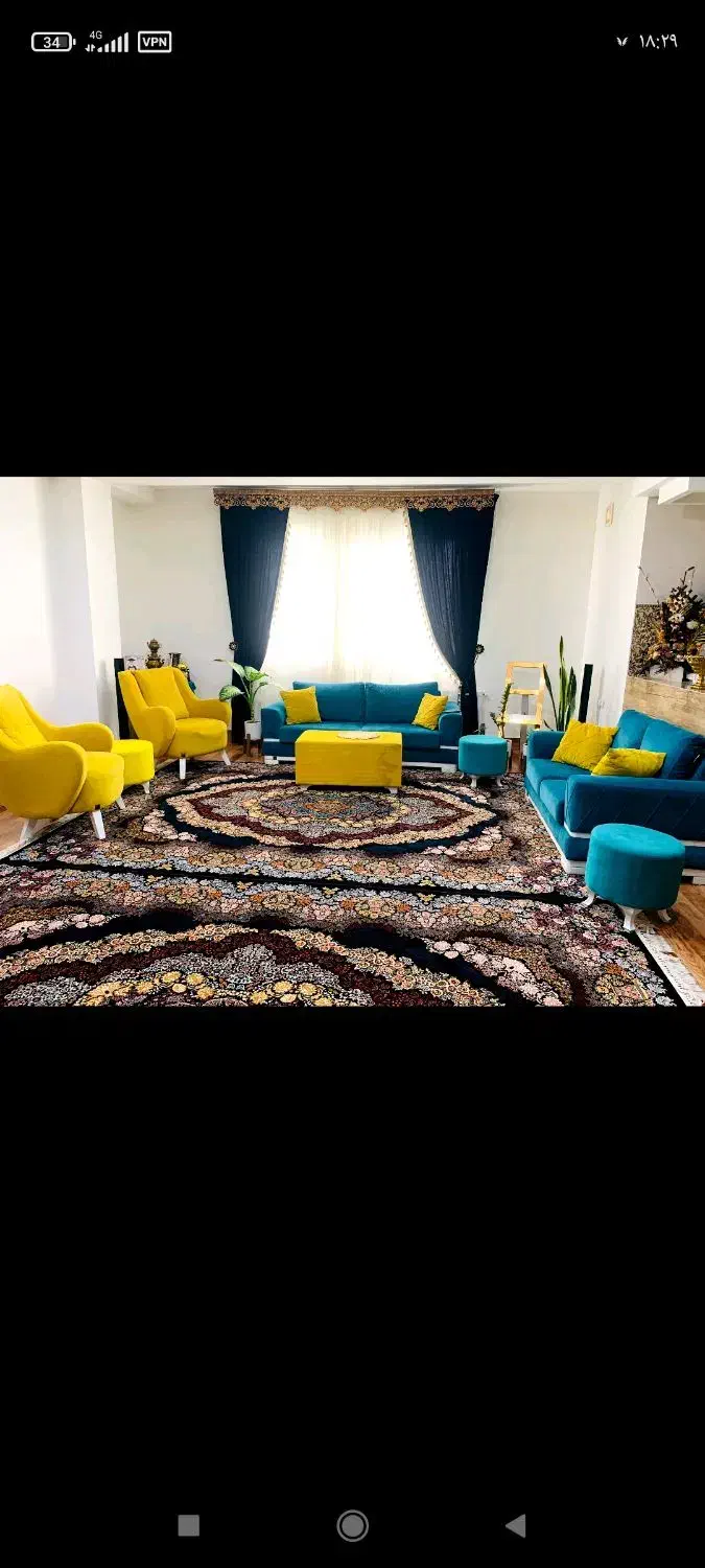 مبل هفت نفره با گل میز|مبلمان خانگی و میز عسلی|یاسوج, |دیوار