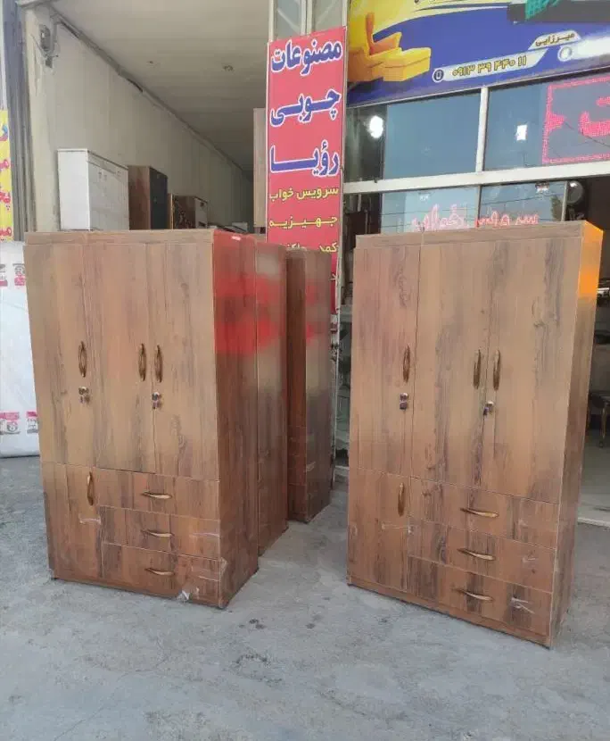 کمد لباسی ۴ درب با ۳ کشوی جادار|جاکفشی، کمد، دراور|اصفهان, رهنان|دیوار
