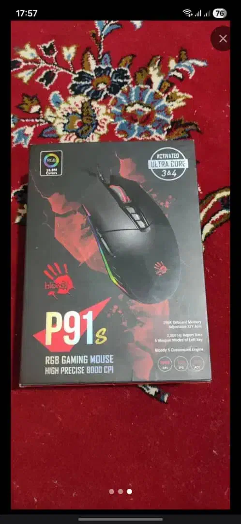 ماوس گیمینگ برند ایفورتک مدل بلادی p91s|قطعات و لوازم جانبی رایانه|یاسوج, |دیوار