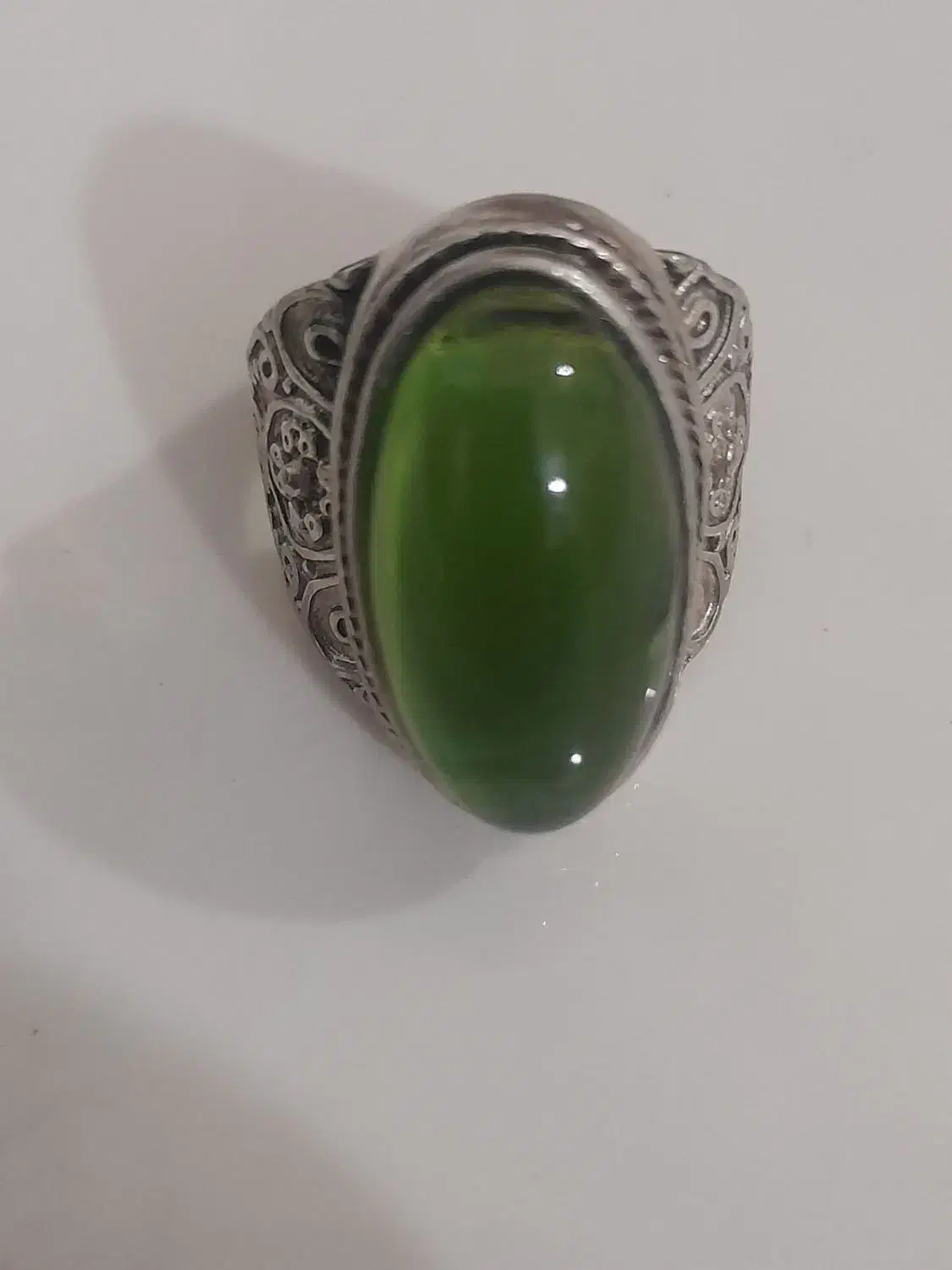 انگشترنقره یشم سبز|جواهرات|بهارستان, |دیوار