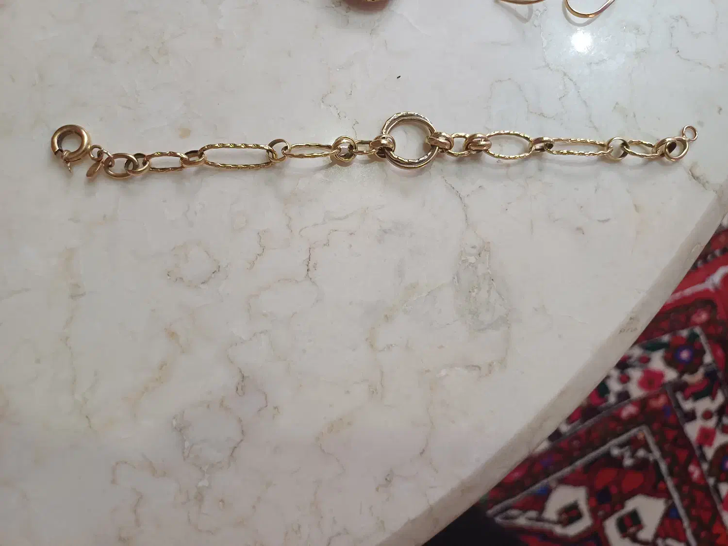 پلاک اوا دستبند زنجیری و گوشواره قلبی|جواهرات|همدان, |دیوار