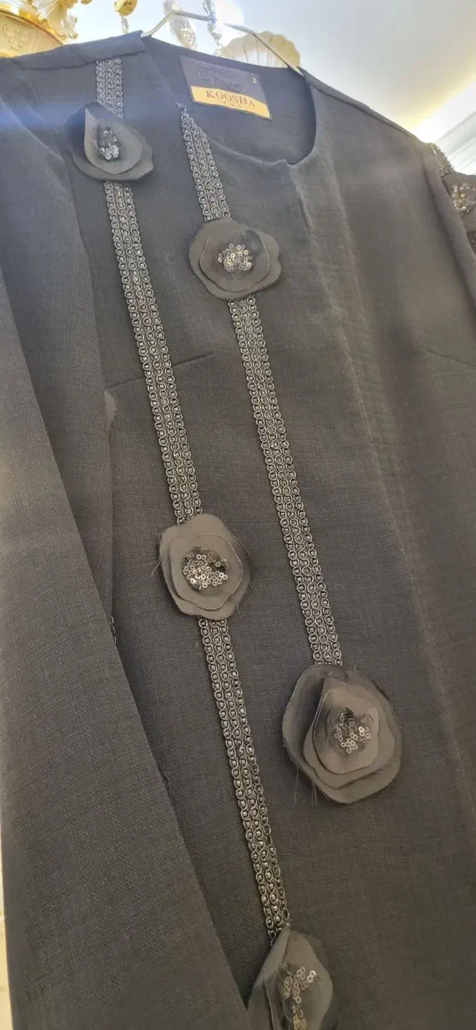 مانتو مجلسی مشکی|لباس|خوی, |دیوار