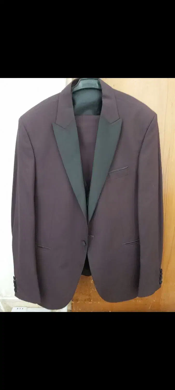 کت و شلوار بادنجونی در حد نو|لباس|اصفهان, شیخ اشراق|دیوار