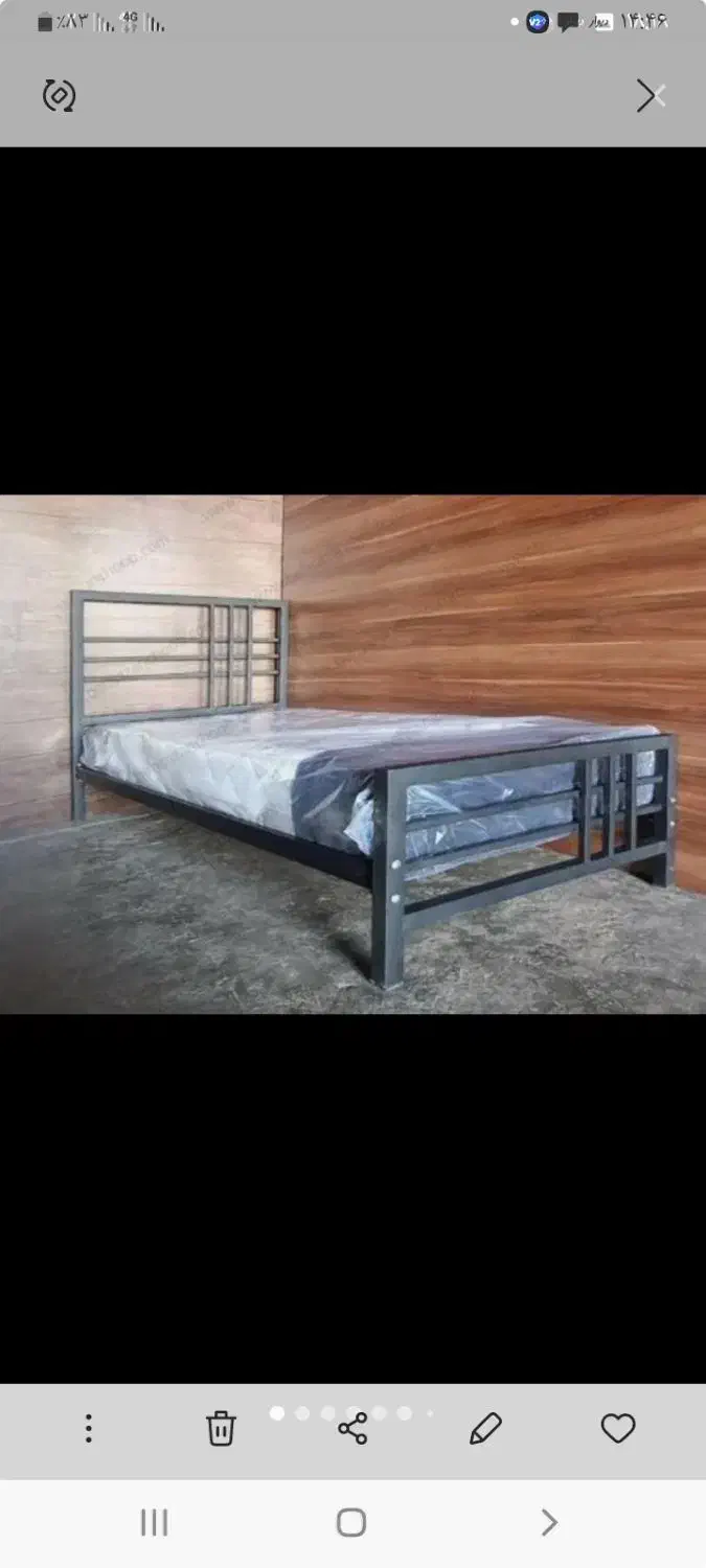 تخت تک نفرودونفره فلزی|تخت و سرویس خواب|تهران, نعمت‌آباد|دیوار