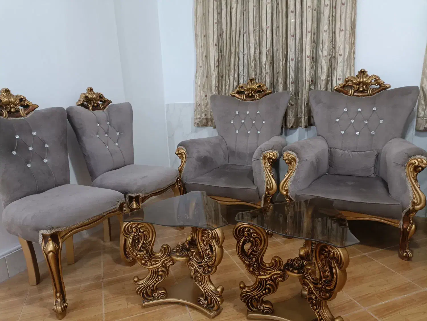 مبلمان سلطنتی استیل|مبلمان خانگی و میز عسلی|صباشهر, |دیوار