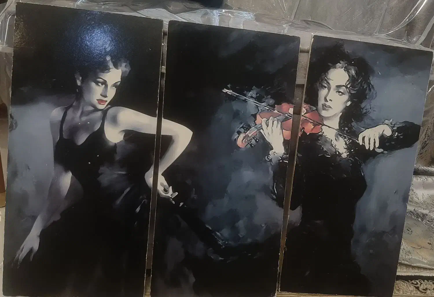 تابلو ۳ زن فرانسوی|تابلو، نقاشی، عکس|پردیس, فاز ۸|دیوار