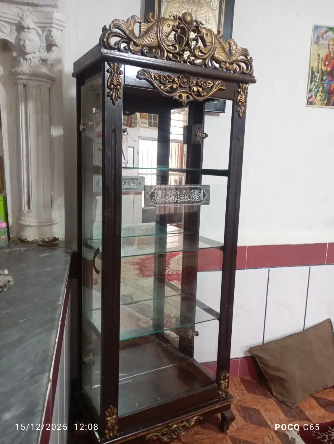 بوفه سالم فقط یه شیشه ش شکسته|بوفه، ویترین، کنسول|فاضل آباد, |دیوار