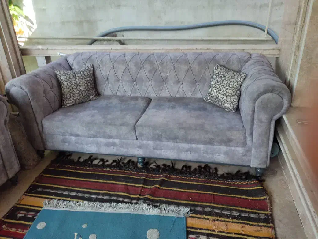 مبل راحتی دوتا کاناپه ۳ نفره|مبلمان خانگی و میز عسلی|رشت, بلوار گیلان|دیوار