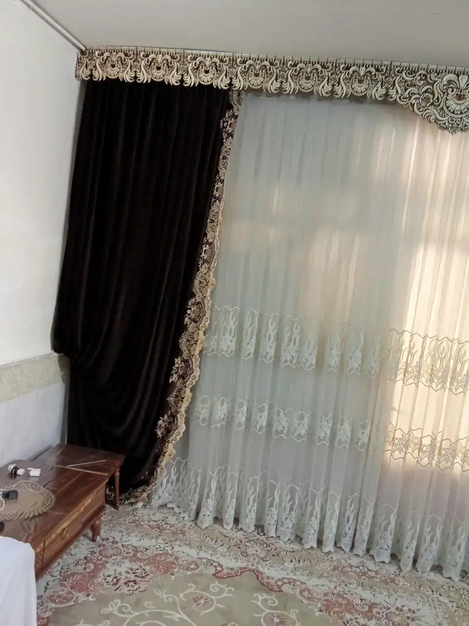 پرده|پرده، رانر، رومیزی|قم, کلهری|دیوار