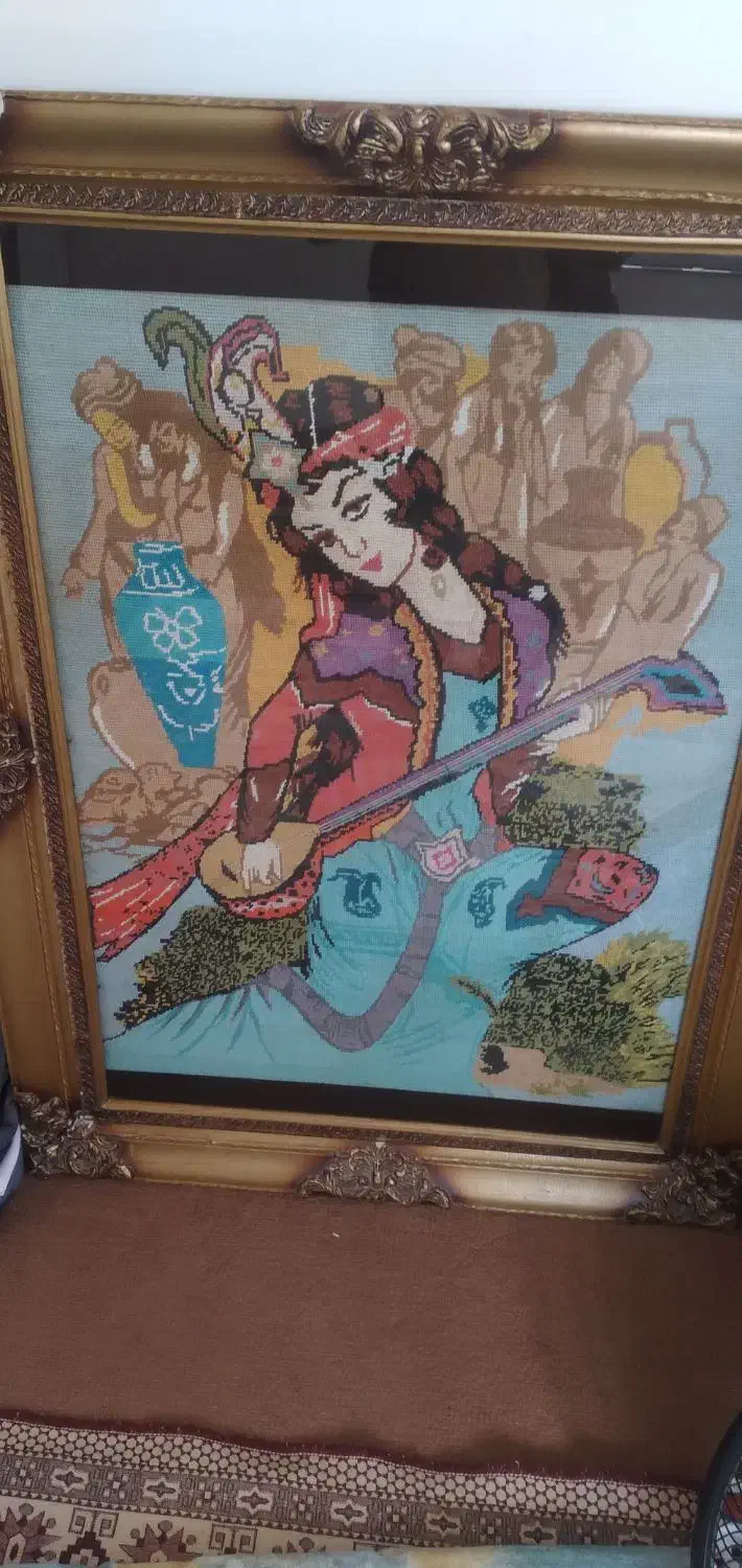 تابلو زینتی بسیار زیبا|تابلو فرش|گنبد کاووس, |دیوار