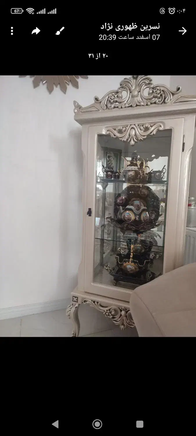 بوفه نو دوماه استفاده شده|بوفه، ویترین، کنسول|همدان, |دیوار