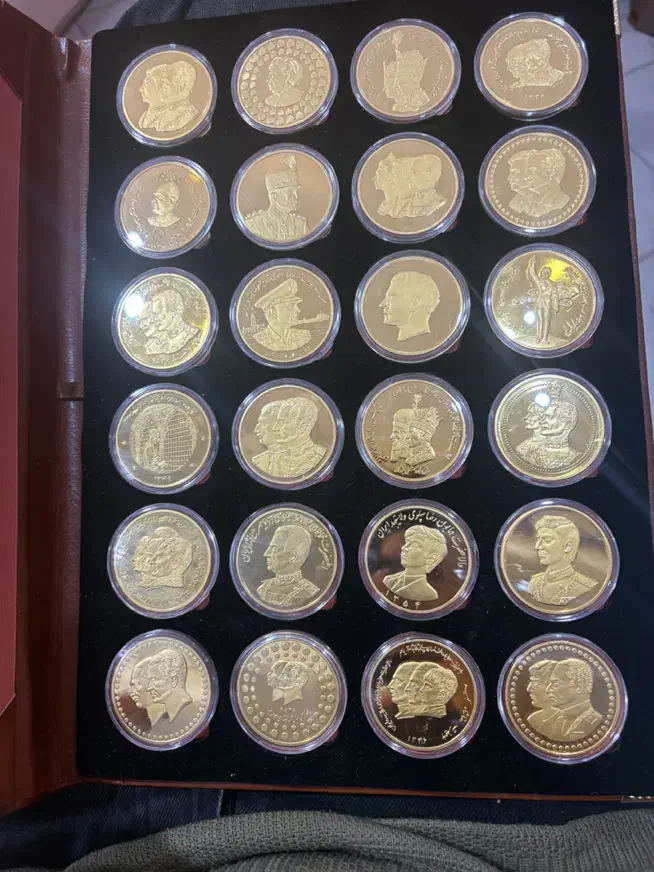 پک ۲۴عددی سکه‌های یادبودی برنز روکش طلا|کلکسیون سکه، تمبر، اسکناس|کرمان, |دیوار