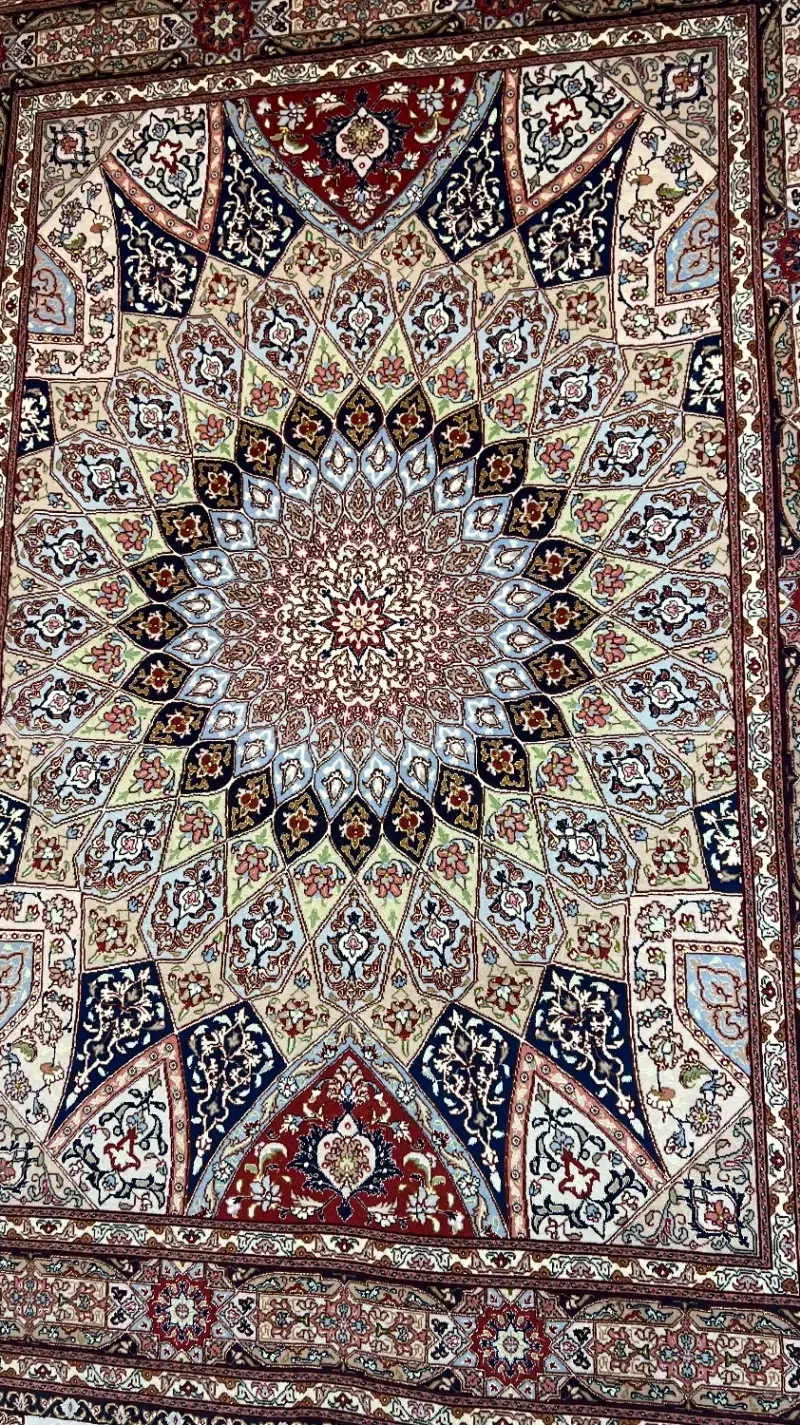 قالیچه نقشه گنبد تبریز، رج ۵۰|فرش|ارومیه, |دیوار