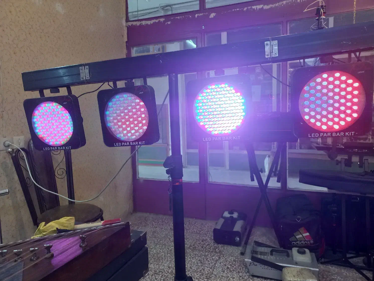 رقص نور|ریسه و چراغ تزئینی|ابریشم, |دیوار