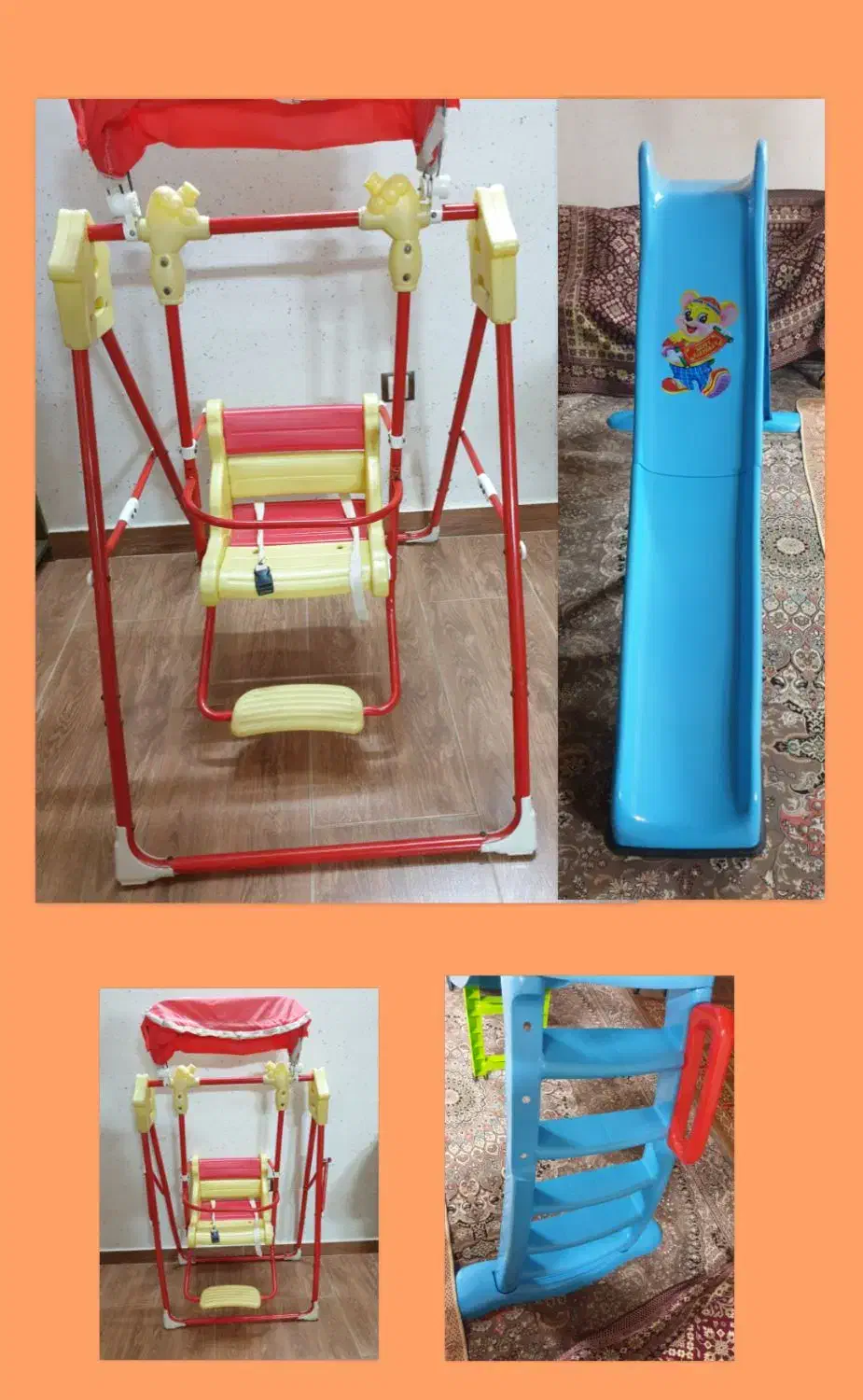 تاب تاشو وسرسره ۵پله|اسباببازی|سرخرود, |دیوار