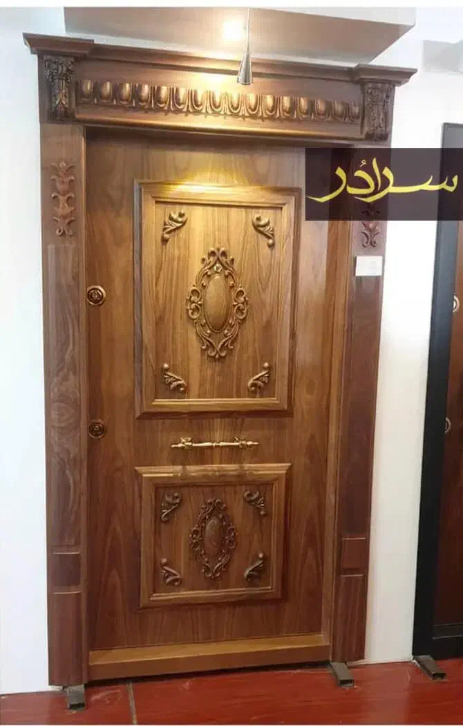 درب ضدسرقت دوقاب منبت کرکره برقی نرده استیل کدR006|مصالح و تجهیزات ساختمان|چالوس, |دیوار