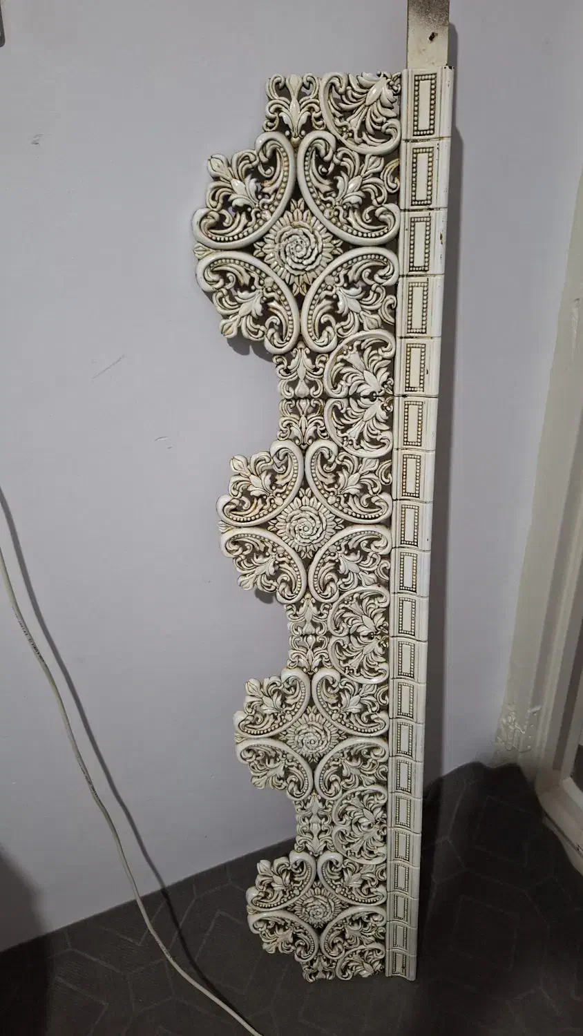 کتیبه استخوانی رنگ|پرده، رانر، رومیزی|ابهر, |دیوار