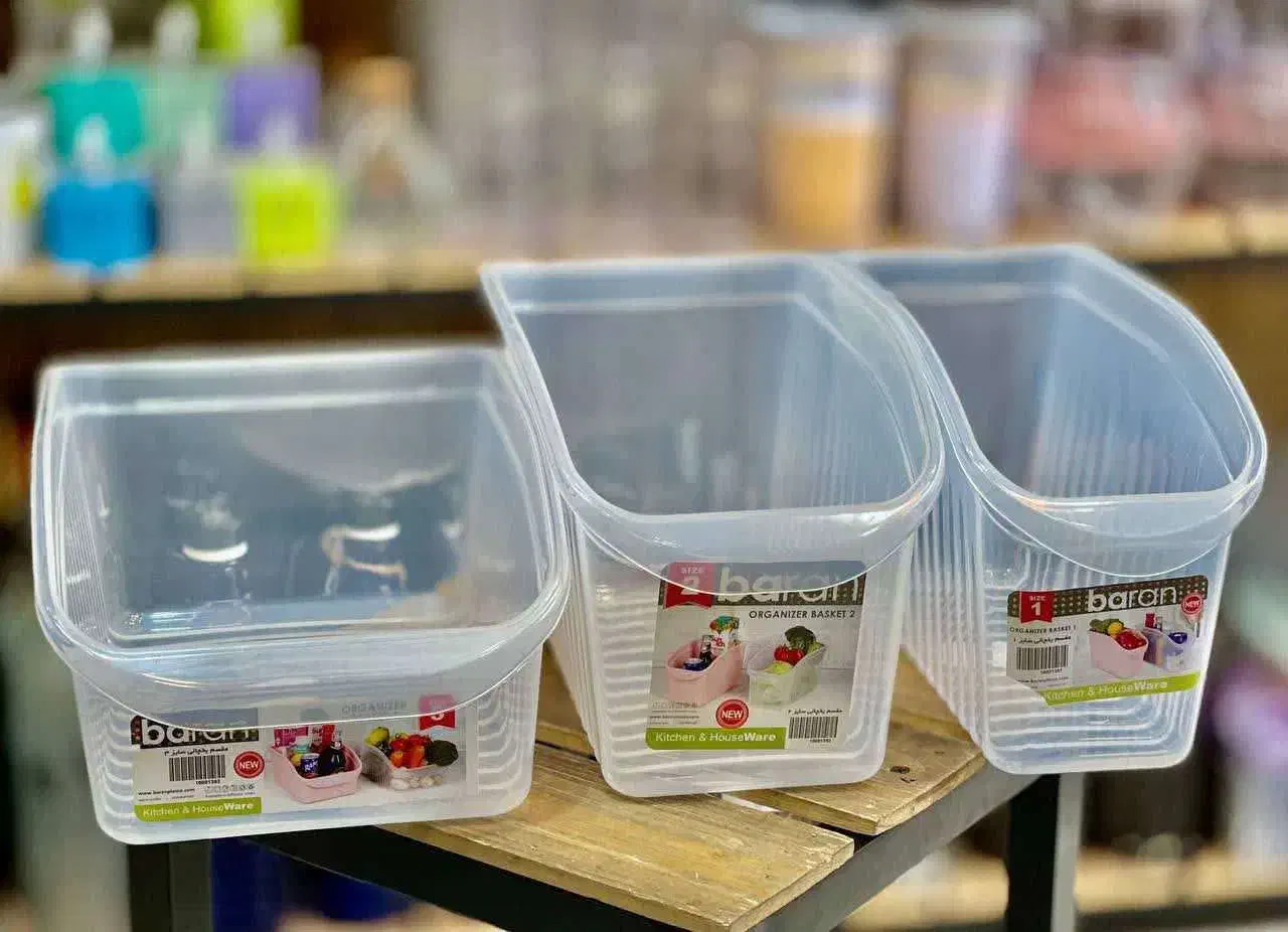 ظروف پلاستیکی یخچال(گالری کوروش)|ظروف نگهدارنده، پلاستیکی، یک‌بارمصرف|بیرجند, |دیوار