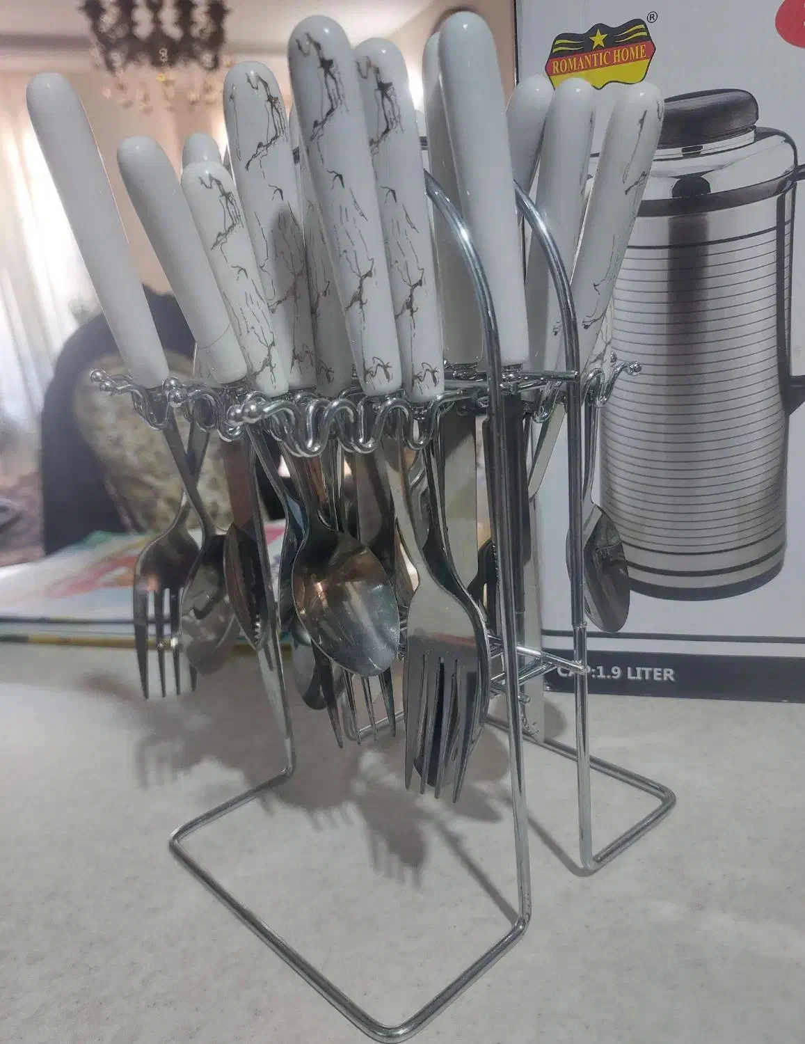 سرویس قاشق چنگال و فلاکس|ظروف سرو و پذیرایی|اصفهان, بهارستان|دیوار