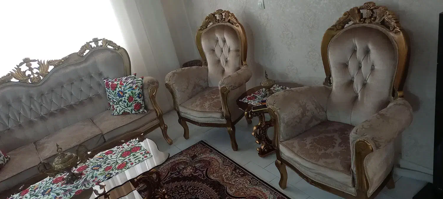 مبل ۹ نفره استیل|مبلمان خانگی و میز عسلی|اندیشه, اندیشه فاز ۵|دیوار