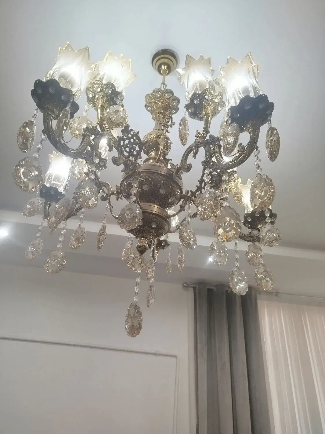 لوستر|لوستر و چراغ آویز|ساوه, |دیوار