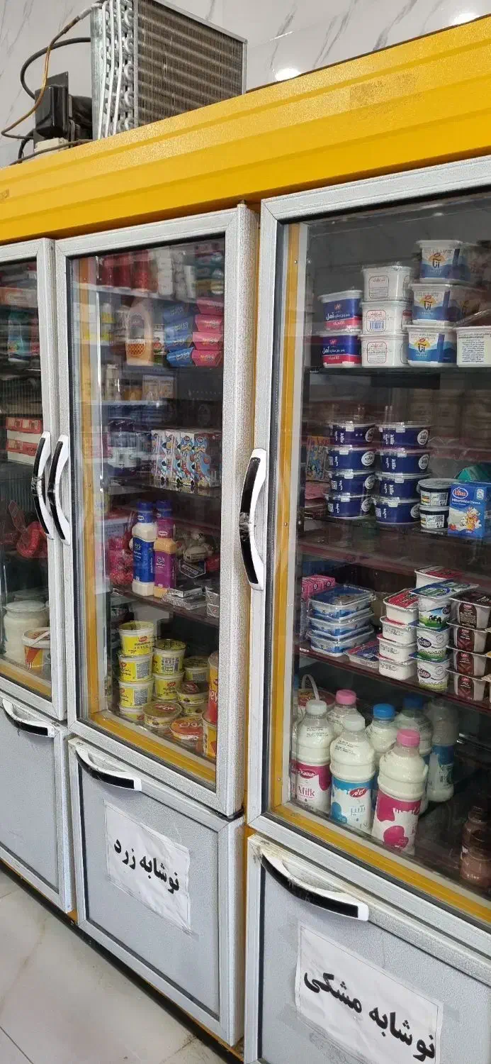 ۲عدد یخچال دوطرف نما مغازه ای|فروشگاه و مغازه|آبسرد, |دیوار