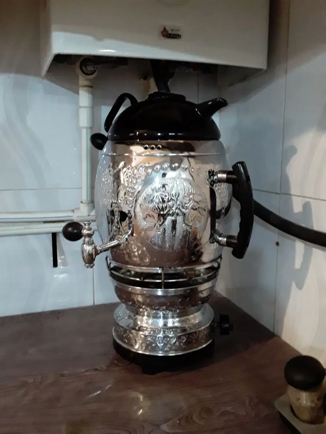 سماورگازی نومارک طغیان مناسب جهاز وتنگ|سماور، چای‌ساز، قهوه‌ساز|سبزوار, شهرک جهاد|دیوار