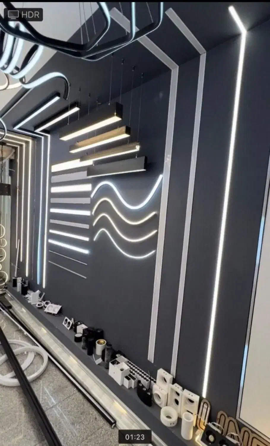 لاین نوری.لاینر .نور خطی مگنتی براکت|لامپ و چراغ|زاهدان, |دیوار