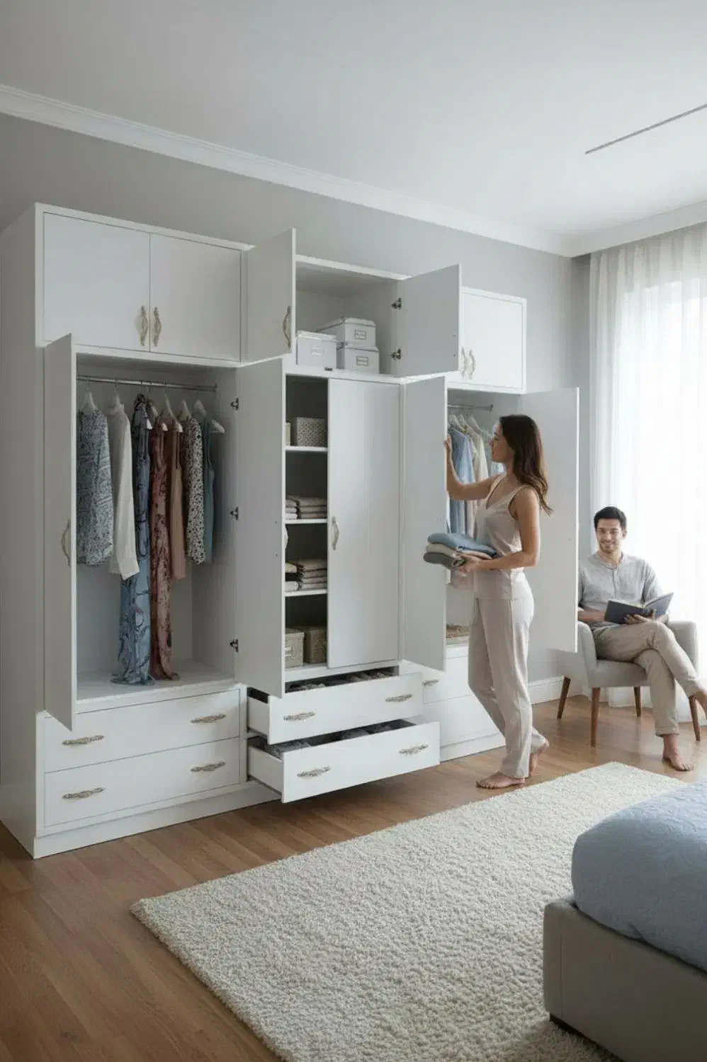 مجموعه کمد دیواری با ابعاد سفارشی|جاکفشی، کمد، دراور|بندر دیر, |دیوار